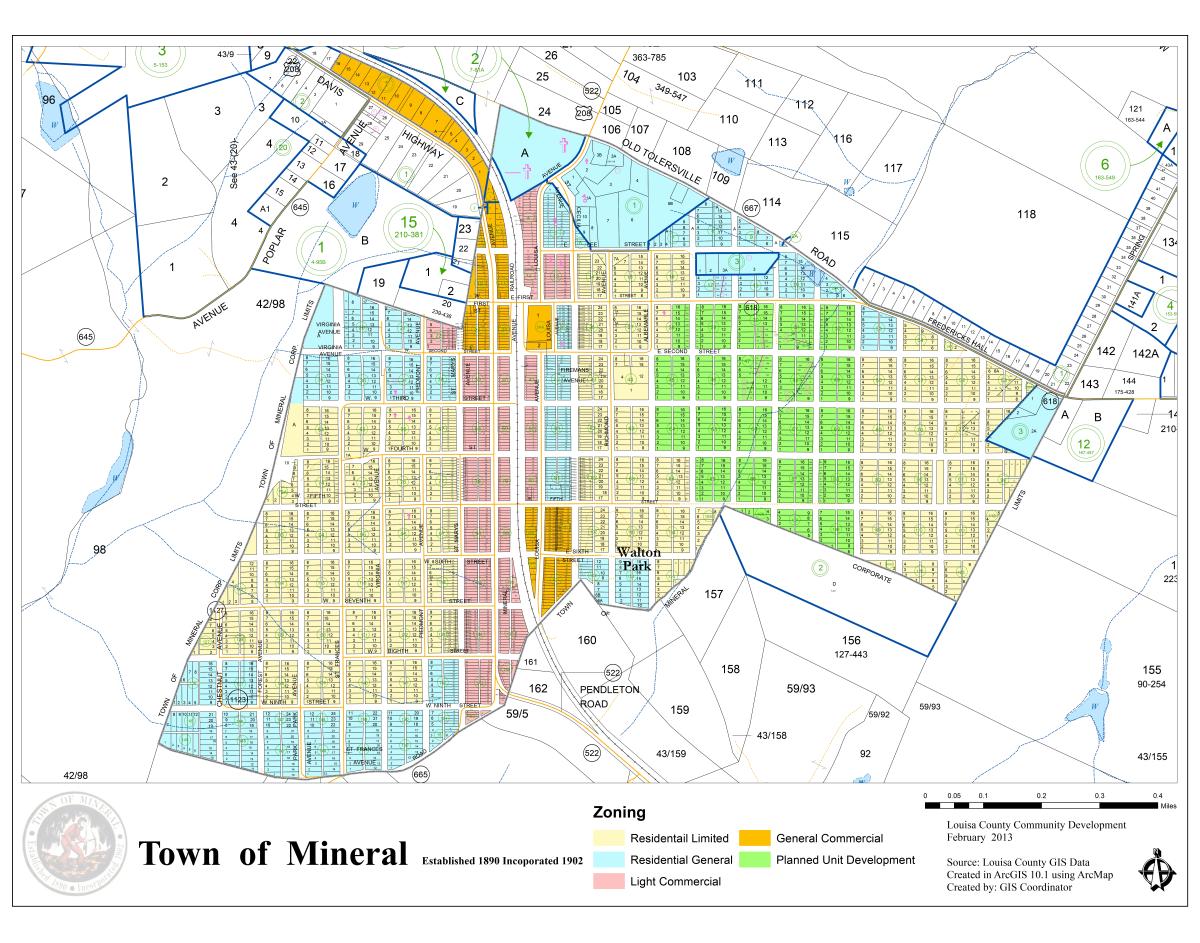 Town of Mineral Zoning Map
